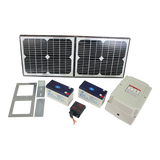 500KG 20W Solar Single Swing Auto Motor Remote Gate Opener - Top-Down View
