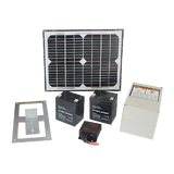 500KG 10W Solar Single Swing Auto Motor Remote Gate Opener - Top-Down View
