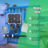 500KG 10W Solar Single Swing Auto Motor Remote Gate Opener - Rear View