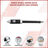 500KG Single Swing Auto Motor Remote Gate Opener - Side View