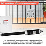 500KG Single Swing Auto Motor Remote Gate Opener - 45-Degree Angle