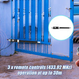 500KG Single Swing Auto Motor Remote Gate Opener - Low Angle