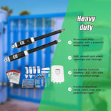 1000KG 20W Solar Double Swing Auto Motor Remote Gate Opener - Low Angle