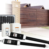 1000KG 10W Solar Double Swing Auto Motor Remote Gate Opener - Front View
