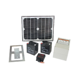 1000KG 10W Solar Double Swing Auto Motor Remote Gate Opener - Low Angle