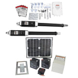 1000KG 10W Solar Double Swing Auto Motor Remote Gate Opener