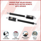 1200KG 20W Solar Double Swing Auto Motor Remote Gate Opener - Side View