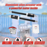 1200KG 20W Solar Double Swing Auto Motor Remote Gate Opener - Extra Image