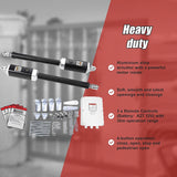 1200KG 20W Solar Double Swing Auto Motor Remote Gate Opener - Extra Image