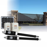 1200KG 10W Solar Double Swing Auto Motor Remote Gate Opener - Front View