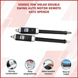 1200KG 10W Solar Double Swing Auto Motor Remote Gate Opener - Side View