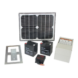1200KG 10W Solar Double Swing Auto Motor Remote Gate Opener - Top-Down View