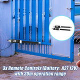 1200KG 10W Solar Double Swing Auto Motor Remote Gate Opener - 45-Degree Angle