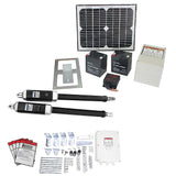 1200KG 10W Solar Double Swing Auto Motor Remote Gate Opener - Low Angle