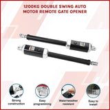1200KG Double Swing Auto Motor Remote Gate Opener - Side View