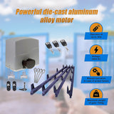 700KG Auto Slide Sliding Gate Opener Automatic w 4m Rail - Rear View