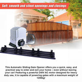 1200KG Auto Slide Sliding Gate Opener Automatic w 4m Rail - 45-Degree Angle