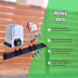1200KG Auto Slide Sliding Gate Opener Automatic w 4m Rail - Low Angle