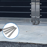 Sliding Gate Hardware Accessories Kit - 4m Track - Front View