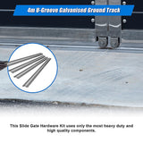 Sliding Gate Hardware Accessories Kit - 4m Track