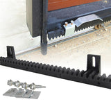 Sliding Gate Hardware Accessories Kit - 4m Gear Rack Track - Front View