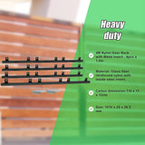 Sliding Gate Hardware Accessories Kit - 4m Gear Rack Track - Low Angle