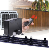 1000KG Auto Solar Slide Sliding Gate Opener Automatic w 4m Rail - Front View