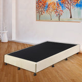 Palermo Queen Ensemble Bed Base Platinum Natural Sand Linen Fabric - Extra Image