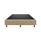 Palermo King Single Ensemble Bed Base Platinum Natural Sand Linen Fabric