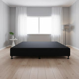 Palermo King Ensemble Bed Base Midnight Black Linen Fabric - 45-Degree Angle