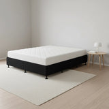 Palermo King Ensemble Bed Base Midnight Black Linen Fabric
