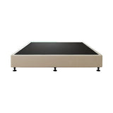 Palermo King Ensemble Bed Base Platinum Natural Sand Linen Fabric - 45-Degree Angle