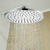 200mm Shower Head Round Chrome Showerhead - Front View