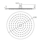 300mm Shower Head Round 304SS Chrome Showerhead - Extra Image