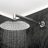 300mm Brass Shower Head Round Chrome Showerhead - Front View