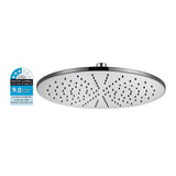 300mm Brass Shower Head Round Chrome Showerhead - Close-Up Angle