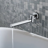 240mm Brass Bath Safety Spout Swivel - Front View
