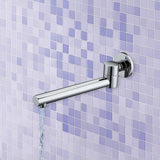 240mm Brass Bath Safety Spout Swivel - 45-Degree Angle