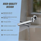 240mm Brass Bath Safety Spout Swivel - Extra Image