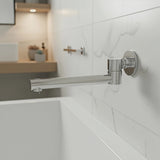 240mm Brass Bath Safety Spout Swivel - Front View