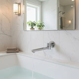 240mm Brass Bath Safety Spout Swivel - Close-Up Angle