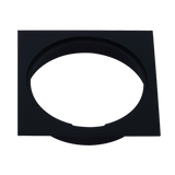Square Black Floor Grate Drain 110 mm Full Brass Construction