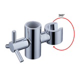 20mm Replacement Solid Brass Slide Rail Bracket Slider - Rear View