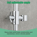 20mm Replacement Solid Brass Slide Rail Bracket Slider - 45-Degree Angle