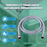 Replacement Heavy Duty 1500mm Shower Bath Hose - Rear View