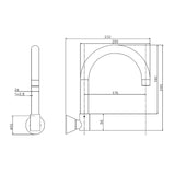 High Reach Swivel Wall Kitchen Laundry Bath Basin Spout - Extra Image
