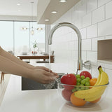 High Reach Swivel Wall Kitchen Laundry Bath Basin Spout - Top-Down View
