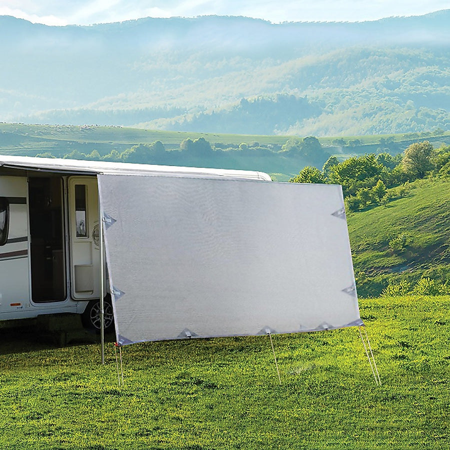 4.9m Caravan Privacy Screen Side Sunscreen Sun Shade for 17' Roll Out Awning, image 2