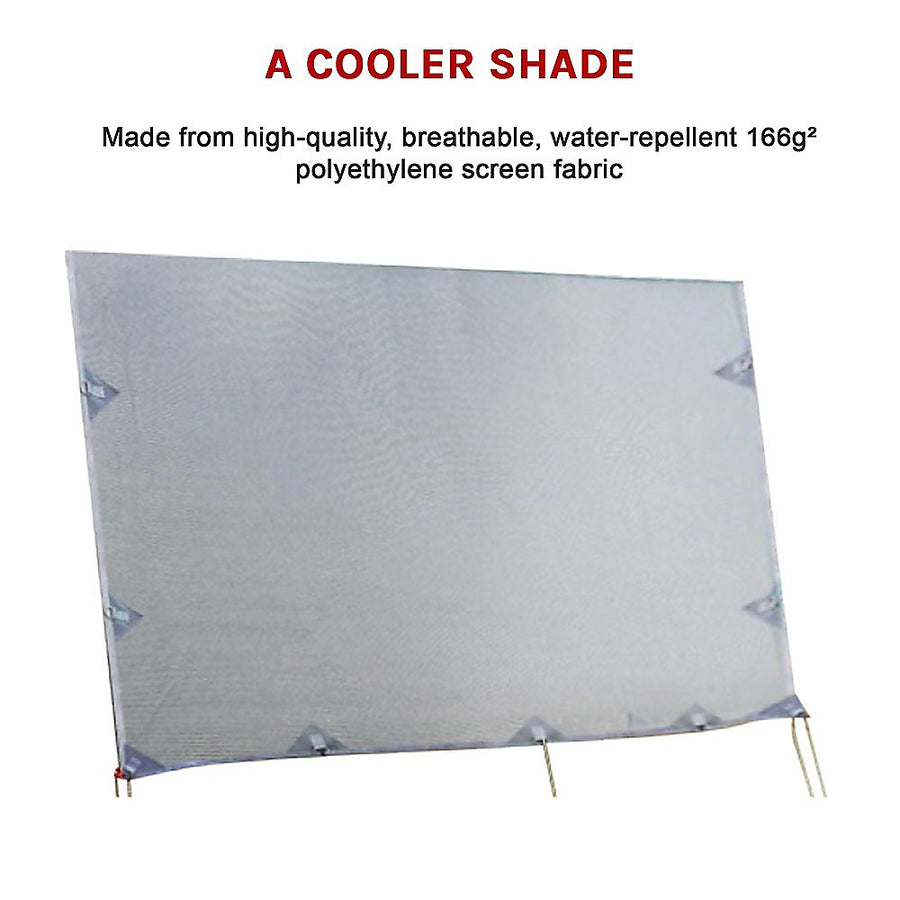4.9m Caravan Privacy Screen Side Sunscreen Sun Shade for 17' Roll Out Awning, image 7