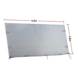 4.3m Caravan Privacy Screen Side Sunscreen Sun Shade for 15' Roll Out Awning - Low Angle